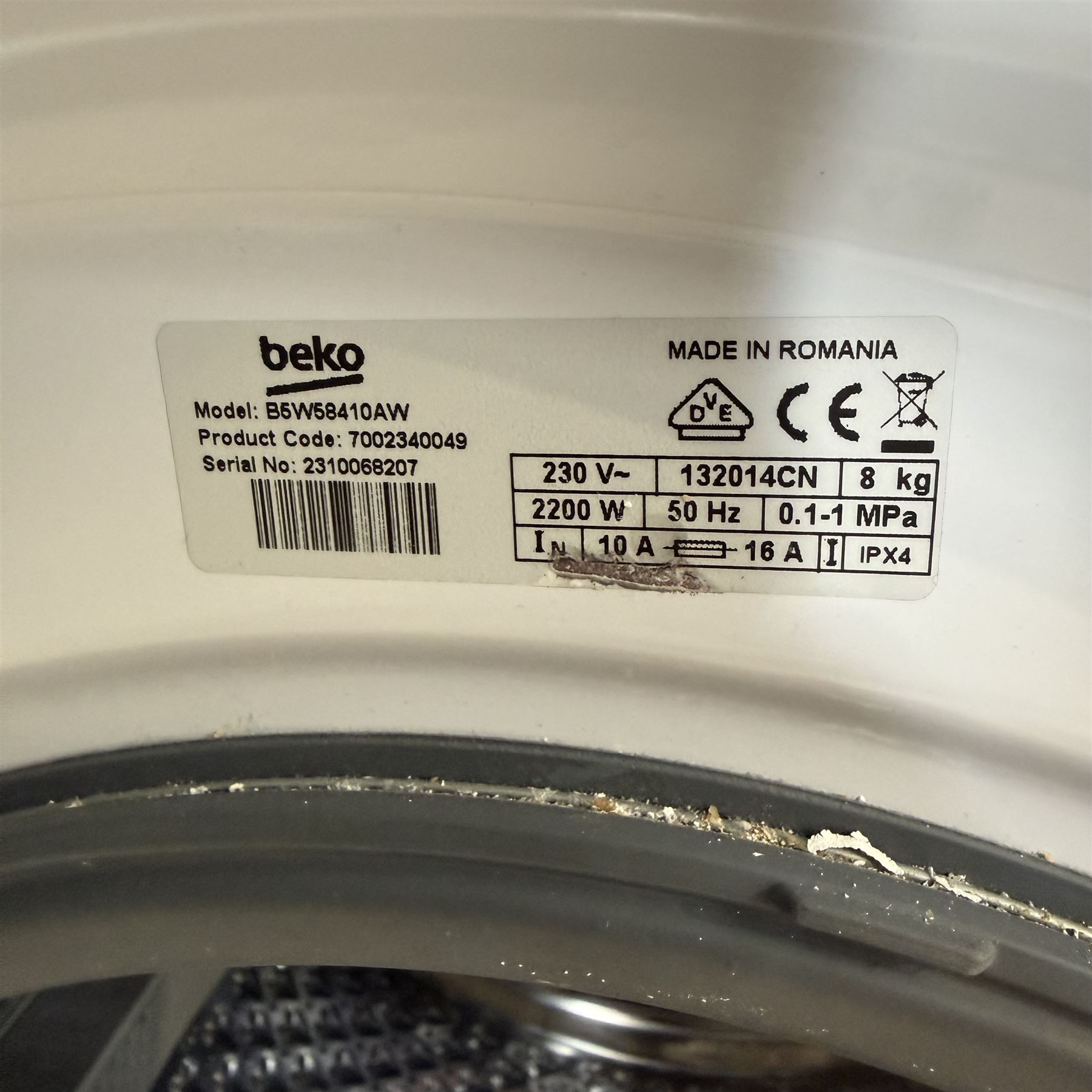 Beko bPRO500 - B5W58410AW 8kg 1400 Spin Washing Machine - White