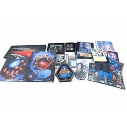 Collection of Star Trek The Next Generation and Deep Space Nine memorabilia, including two...