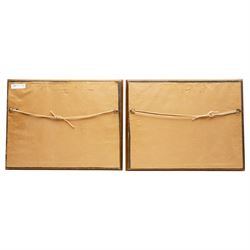 John Blyth Marshall (British 1898-1930): 'Mouth of the Lossie' (Lossiemouth) Scotland, pair watercolours signed and inscribed 24cm x 34cm (2)