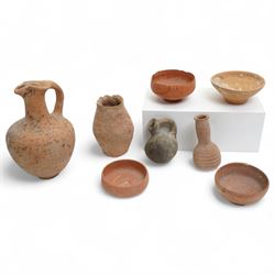 A group of eight ancient terracotta vessels - Near East and Eastern Mediterranean c.2nd mi...