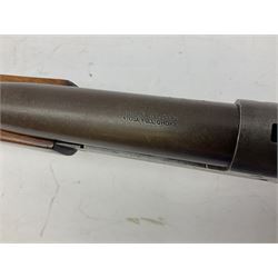 Canadian Cooey Model 84 .410 single barrel shotgun, the 66cm barrel with top lever opening and reduced walnut stock No.60692 L102cm overall SHOTGUN LICENCE REQUIRED