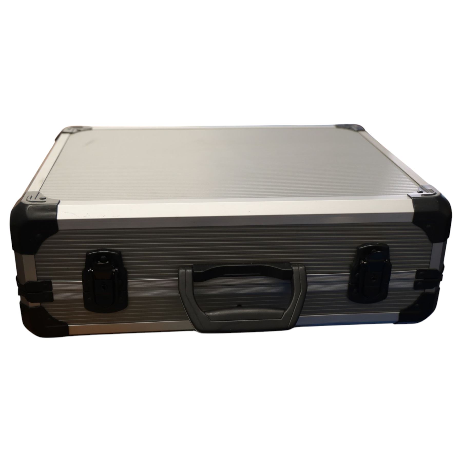 Two flight cases, H 22cm W 36cm, H 16cm x 46cm