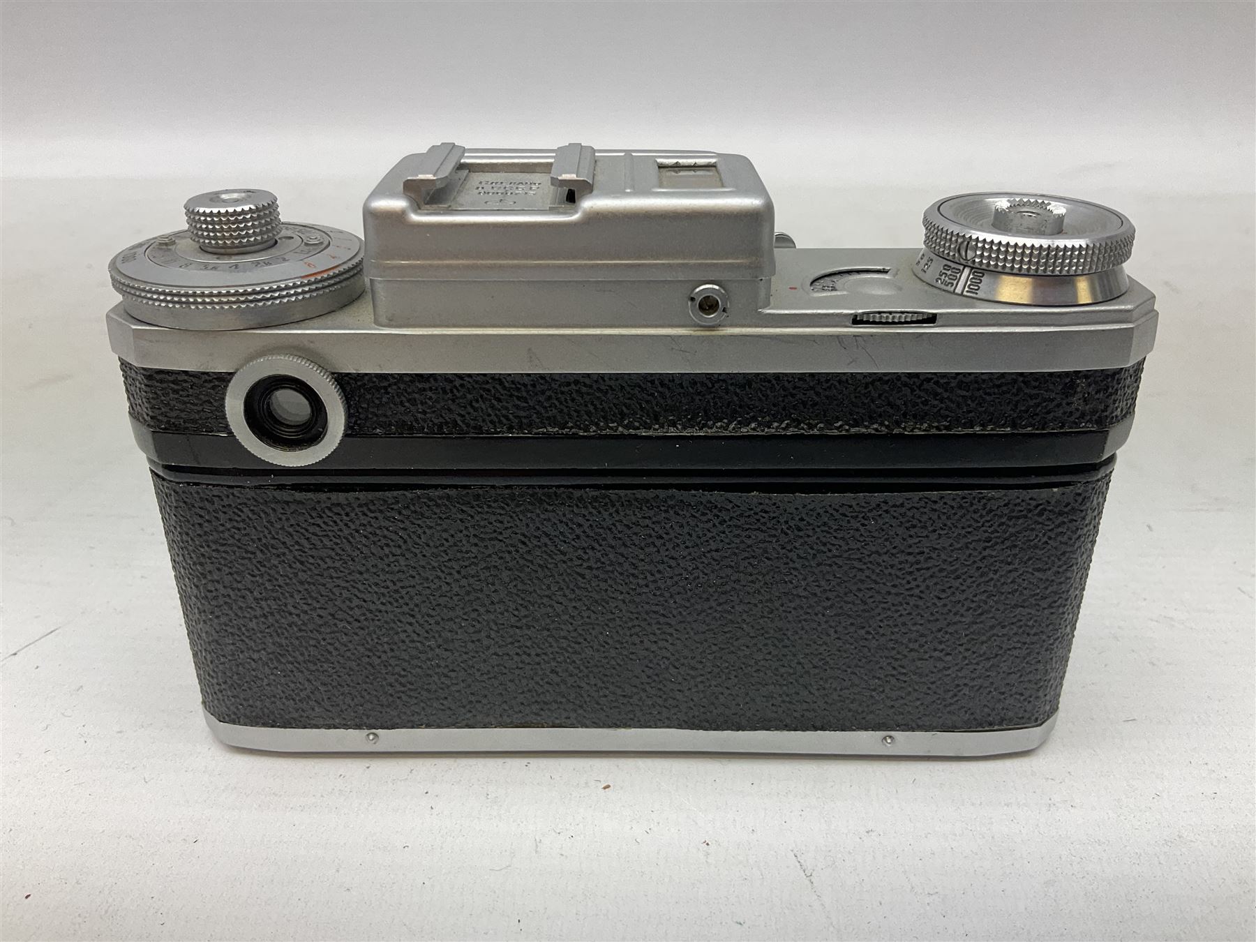 Kiev camera body, serial no. 8008715, with 'TEP-8m 2/53 8053875' lens 