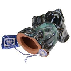 Collection of Blue Mountain Pottery, including owls, buffalo, deer etc, together with Poole Pottery Dolphins, owls frog etc 
