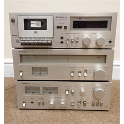  Technics SL-B3 turntable, M8 stereo cassette desk, ST-Z1L stereo turner and Stereo Integrated Amplifier   