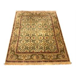 Quality Persian woollen carpet, beige all-over patterned ground
