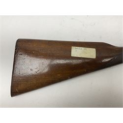 SHOTGUN CERTIFICATE REQUIRED - 19th century John Adams of London 12-bore double barrel side-by-side hammer gun with screw under-lever opening, 76cm (30