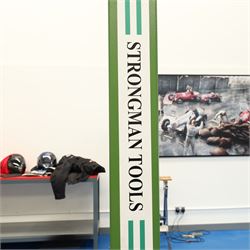 Bonar Series four post parking lift, model SA4T36, electrically operated with control box and hydraulic power unit, rated capacity 3,600 kg, three-phase power