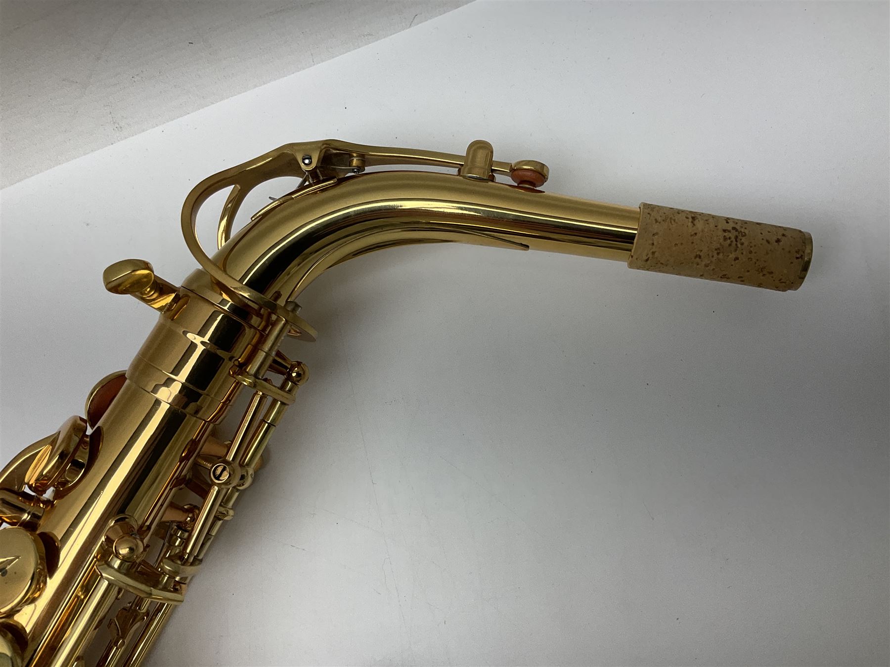 Trevor James Artemis A1 brass alto saxophone AL11572, serial no.321041; in lightweight carrying case with accessories