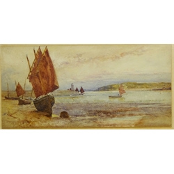  English School (Early 20th century): 'Smeaton's Pier St. Ives', watercolour unsigned 17cm x 35cm  