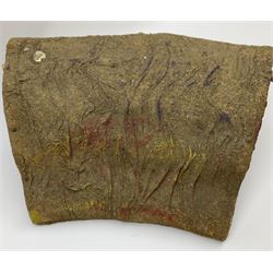 Hornby '0' gauge - layout accessories comprising PR1/PL1 Points, CR1 Right Angle Crossing and CA2 Acute Angle Crossing, all boxed; tin-plate signal box; tin-plate level crossing; textured wooden tunnel, possibly pre-WW2; and quantity of track, some boxed; together with '00' gauge tin-plate station