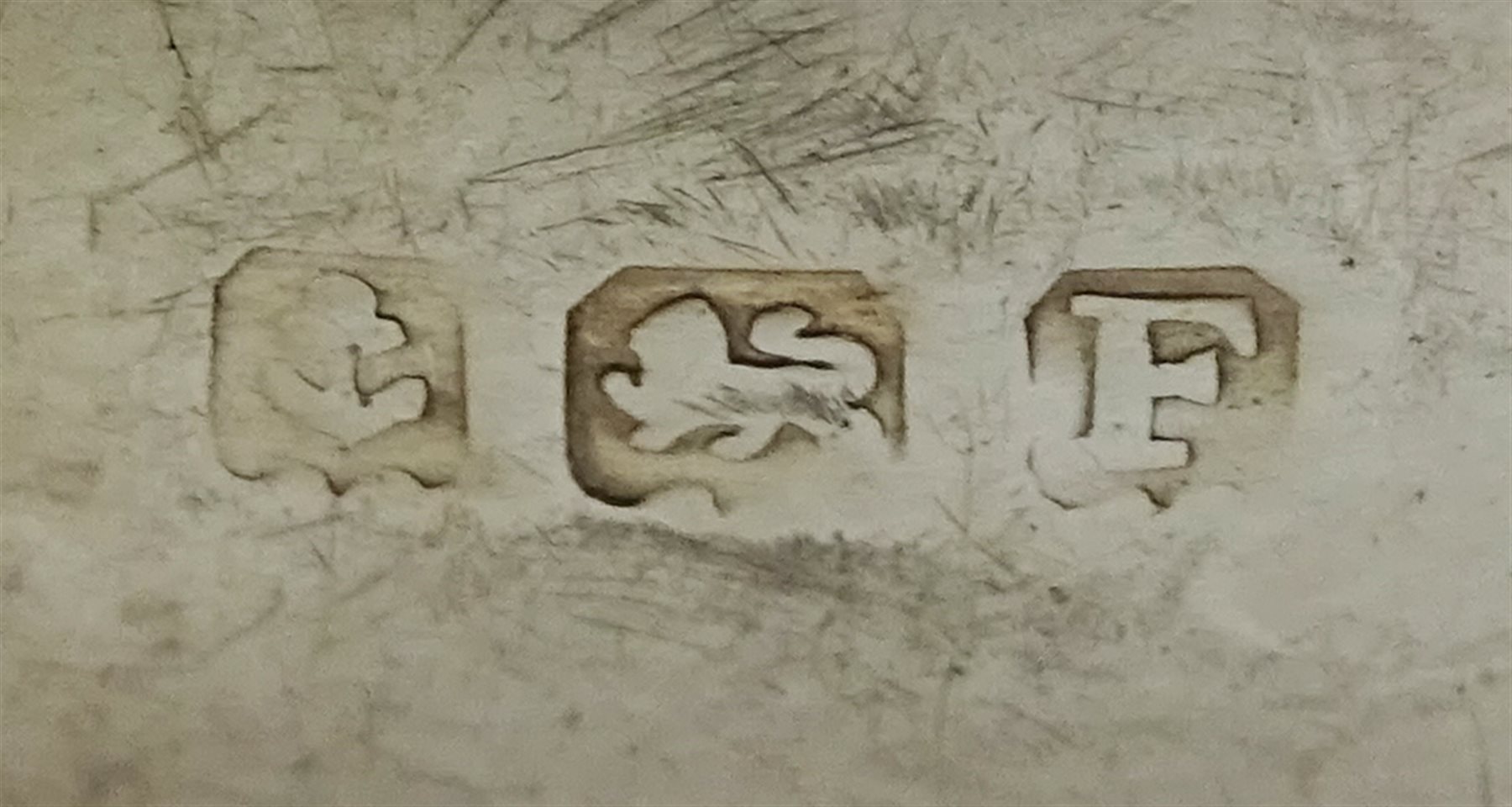 Pair of silver christening spoons by Cooper Brothers & Sons Ltd, Sheffield 1929 cased, four silver teaspoons and coffee spoon stamped sterling, silver napkin ring and six coffee bean spoons, hallmarked