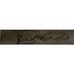 Frederick (Fred) Dade (British 1874-1908): Scarborough Yawl SH15 'Mary & Ellen', watercolour signed 32cm x 51cm