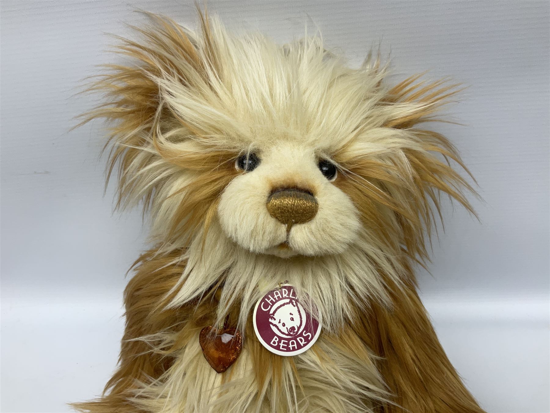 Four Charlie Bears, comprising Christine CB181832B, Marshmallow CB161616, and Savoury Pudding CB625096, each designed by Isabelle Lee, each with tags, plus one example CB151535B lacking tag 