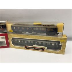 '00' gauge - four boxed and seven unboxed passenger coaches by Hornby Dublo, Liliput, T.T.R. etc; and six unboxed goods wagons by Hornby Dublo and Wrenn