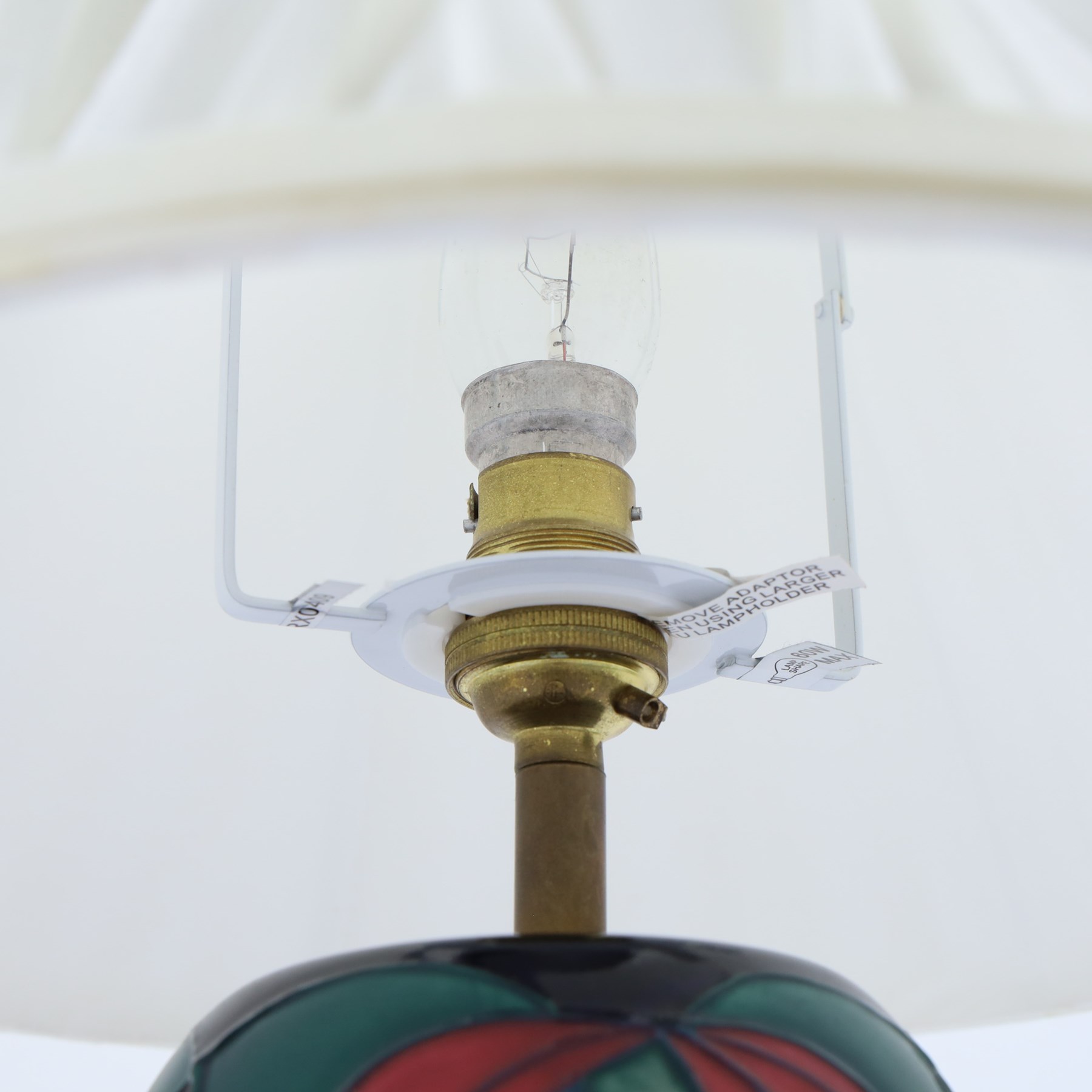 Moorcroft Tribute To Charles Rennie Mackintosh lamp , H42cm