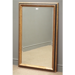  Rectangular bevel edge mirror in painted frame, W71cm, H101cm  