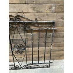 Pair of wrought iron garden gates
