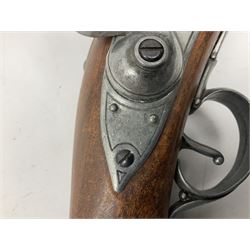 Webley Mark III .22 Sports Starting Pistol, top venting, with bakelite grips, boxed with instructions; and a reproduction Georgian Tower flintlock blunderbuss (2)
