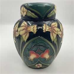 Moorcroft ginger jar, decorated in the the Carousel pattern by Rachel Bishop, dated 1996, limited edition no. 708, H16cm