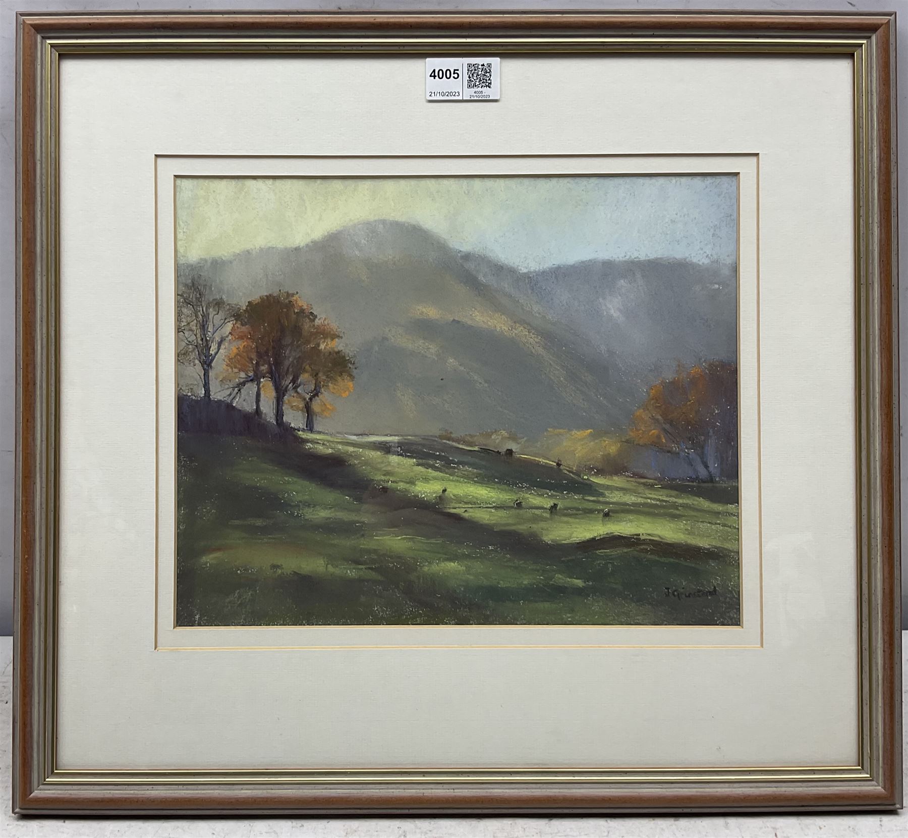 Jill Grinstead (Northern British Contemporary): 'Late Afternoon Sun - Cumbria', pastel signed, titled verso 23cm x 29cm