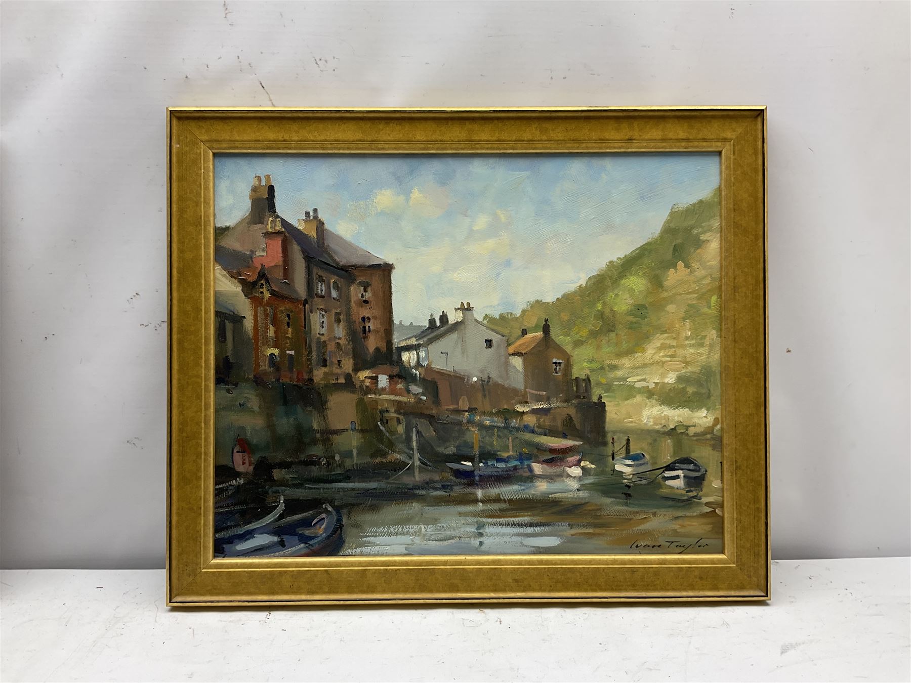 Ivan Taylor (British 1946-): Staithes Beck, oil on board signed 39cm x 49cm