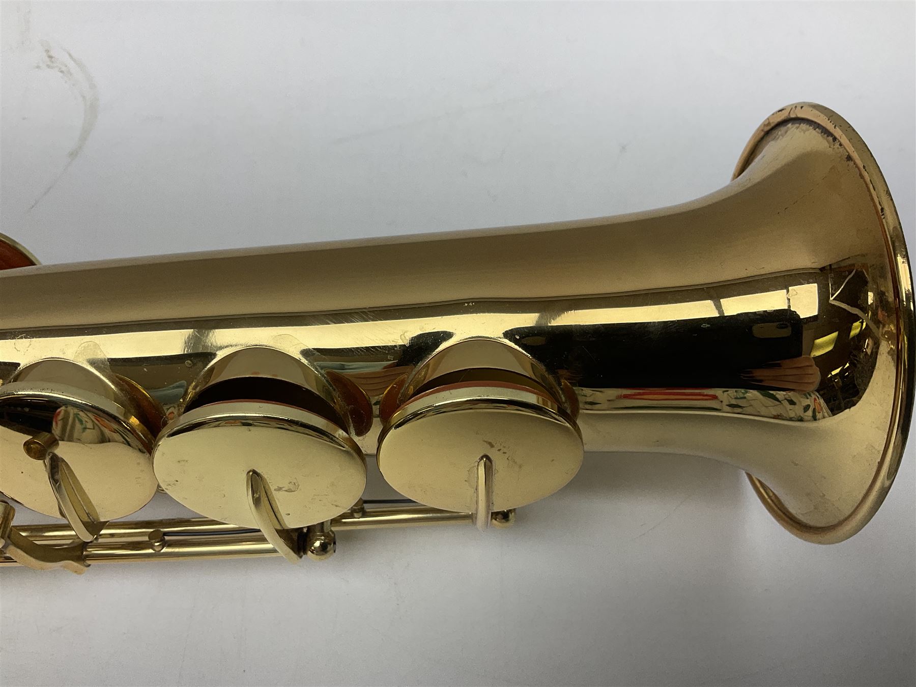 Jupiter JPS-749-547 soprano saxophone, serial no.636624; in fitted carrying case with accessories.