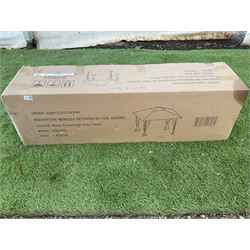 Mendoza patented no tool gazebo, black frame, light grey fabric - THIS LOT IS TO BE COLLECTED BY APPOINTMENT FROM DUGGLEBY STORAGE, GREAT HILL, EASTFIELD, SCARBOROUGH, YO11 3TX