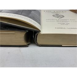 Hitler Adolf: Mein Kampf. The original edition entirely unexpurgated in eighteen parts by Hutchinson & Co. in association with Hurst & Blackett; Hart Capt. B.H. Liddell: The Tanks - History of the Royal Tank Regiment. 1959. Two volumes with dustjackets; The History of the London Rifle Brigade 1859-1919. London 1921; and Covenants With Death. Daily Express Publication. 1934
