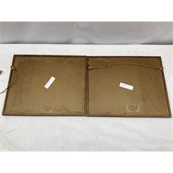 Maung Tun Hla (U Tun Hla) (Burmese 1874-1946): Royal Poinciana Tree on River Bank, pair watercolours signed M T Hla 16cm x 21cm (2)