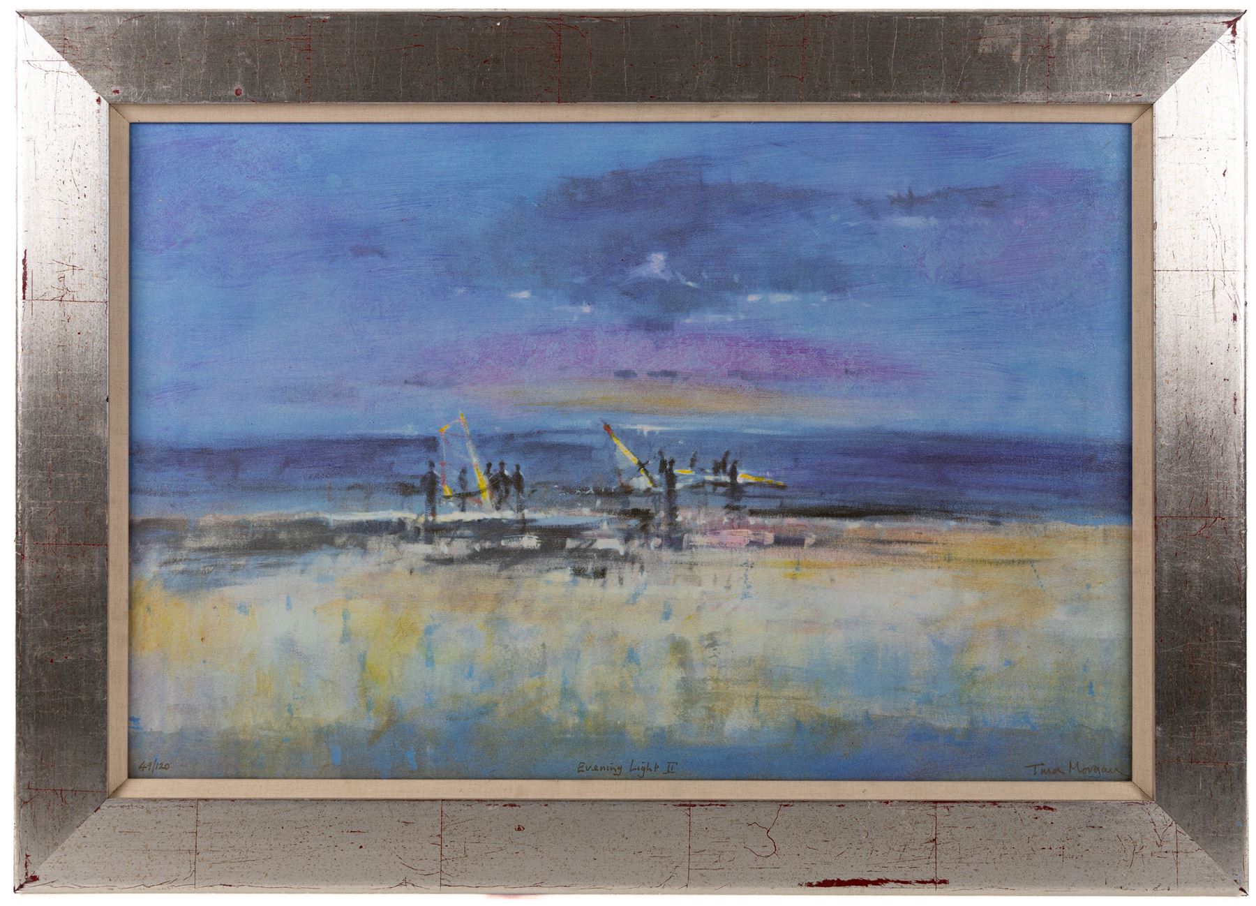 Tina Morgan (British 1952-): 'Evening Light II', limited edition print on canvas signed titled and numbered 49/120 in pen, 41.5cm x 64cm