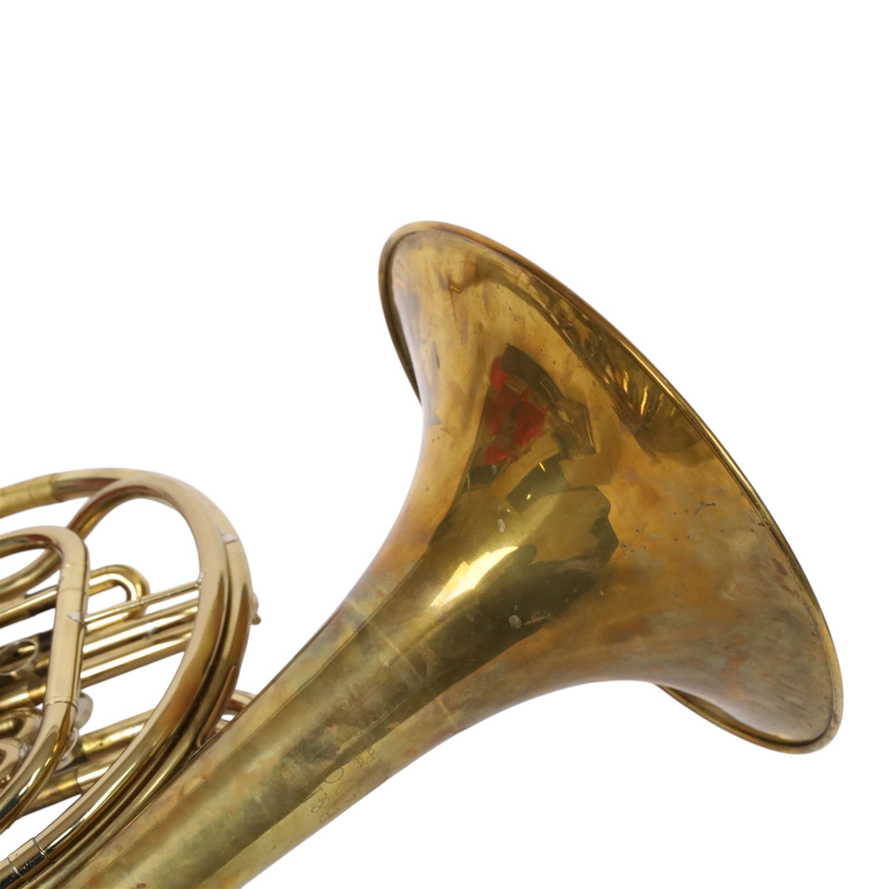 Boosey & Hawke B&H 400 French horn, in fitted hard case with Denis Wick mute