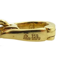 Victor Mayer for Faberge 18ct gold and blue guilloche enamel pendant, hinged lid revealing chick within, limited edition No.617/1000 reference No. F-1817 OB, stamped 750, boxed with certificate of authenticity 

[image code: 6mc]