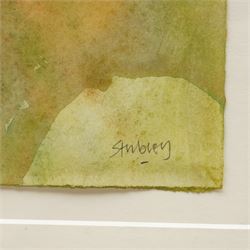 Trevor Hugh Stubley (British 1932-2010): 'Green Man/Autumnal Tree', watercolour signed 41cm x 29cm