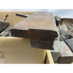 Large quantity of 19th century and later woodworking planes, to include rebate, block and moulding examples, including examples by King & Peach (Hull), E. Preston & Sons etc
