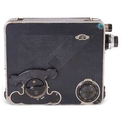 Simplex Pockette 16mm Movie Camera, serial no. C-009475, with case