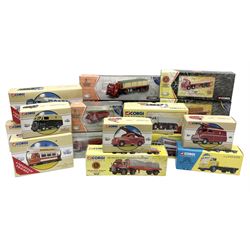 Collection of Corgi die-cast models including British Road Services, Scammell Crusader Sheeted Flat Trailer; CC12603 and five others, three London Brick models, together with various Corgi Classics models, all boxed (17)