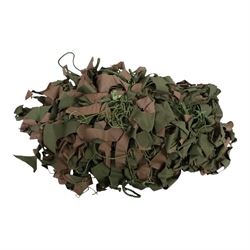 Camouflage bag filled with camouflage netting and Pigeon decoys