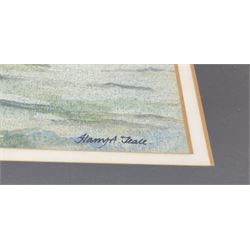 Harry A Teale (20th century): Yarmouth Fishing Boat 'South Bay Scarborough 1911', watercolour signed and titled 31cm x 40cm