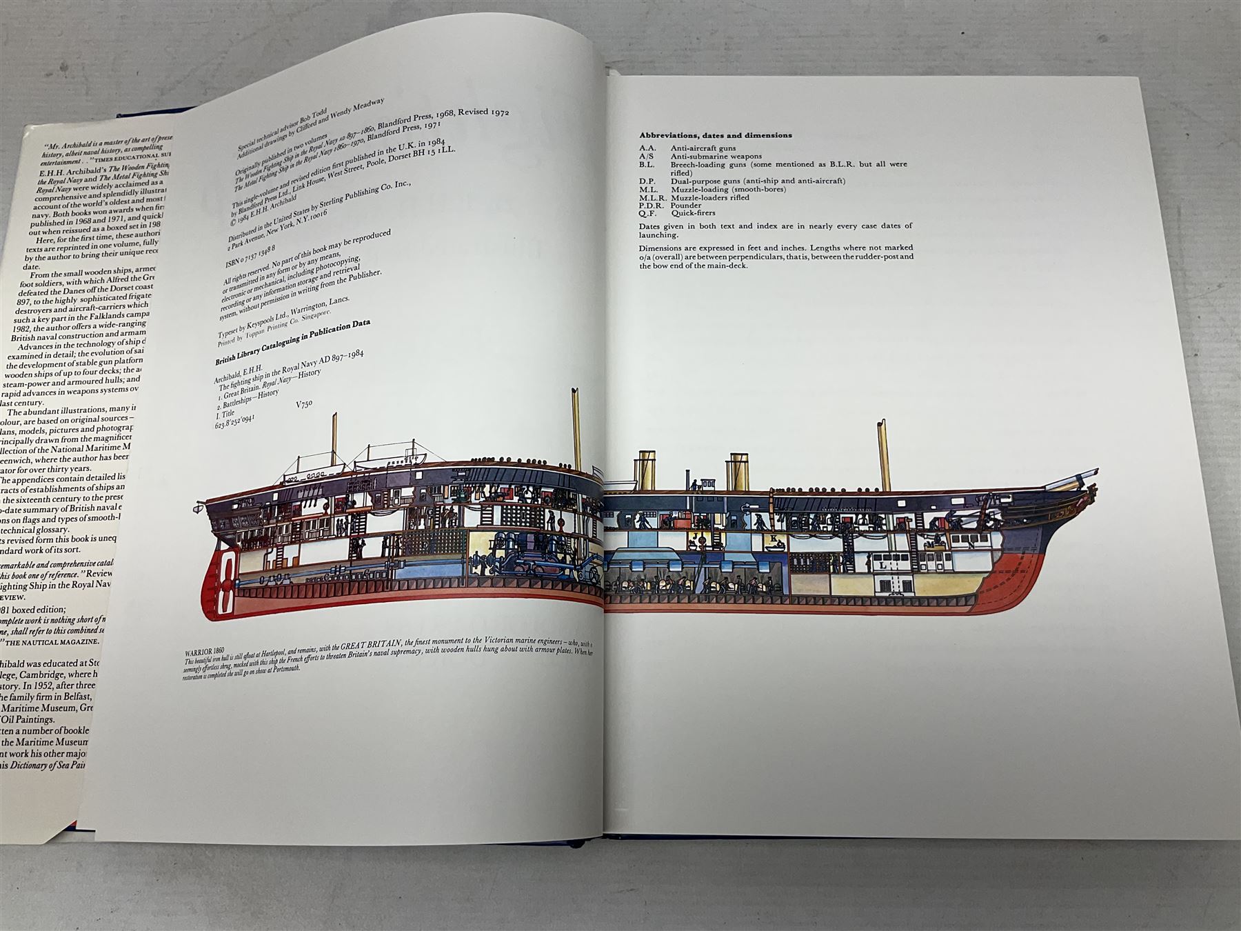 Twenty-seven books of maritime and naval interest including Archibald: The Fighting Ship in the Royal Navy; Chant: The History of the World's Warships; Groner: German Warships 1815-1945; books on seapower, destroyers, battleships, cruisers, seamanship etc