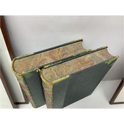 Three L Ruet etchings, together with two volumes of The Life and Times of Queen Victoria by Wilson 