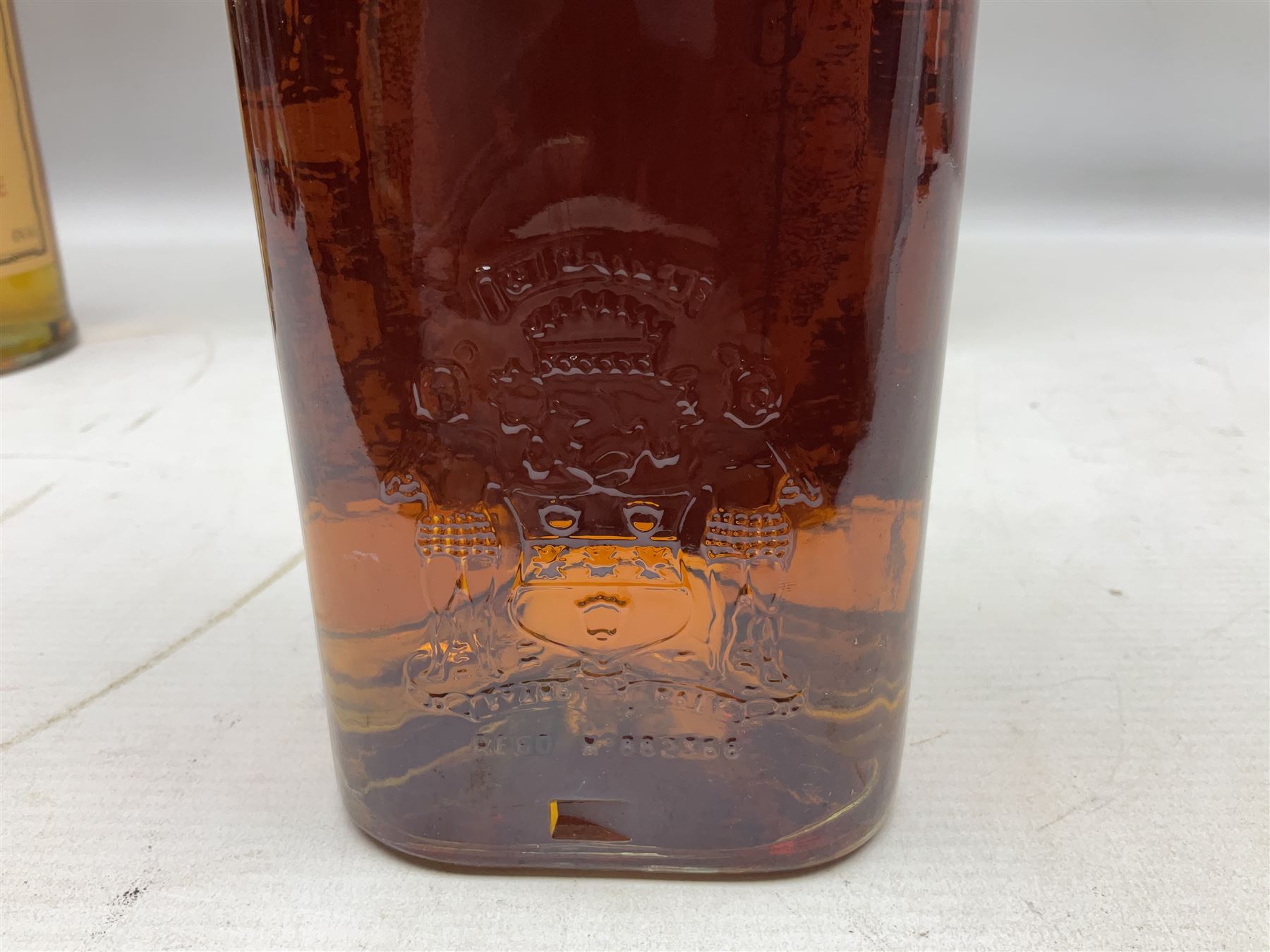 Glenmorangie, ten year old Scotch whisky, 1 litre 43% vol, Grant's twelve year old Scotch whisky 1 litre, 43 G.L and Johnnie Walker Black Label, twelve year old Scotch whisky, 1 litre 43% vol, all boxed (3)
