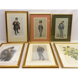 Collection of Vanity Fair prints including 'Spy', watercolours and other colour prints max 52cm x 26cm (approx 27)   
