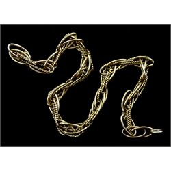 9ct gold link braclelet, approx 7.3gm