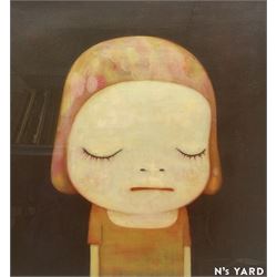 Yoshitomo Nara (Japanese 1959-): 'Dead of Night', offset lithograph, inscribed verso 37cm x 34cm 