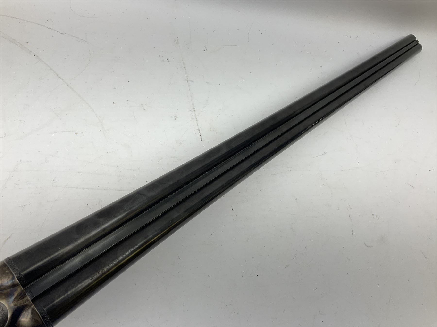 Spanish Ugartechea 20-bore double barrel side-by-side boxlock non-ejector sporting gun, retailed by Parker Hale Birmingham, with 67.5cm barrels, walnut stock with chequered grip and fore-end No.171199 L112cm overall SHOTGUN LICENCE REQUIRED