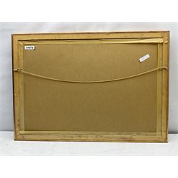 A R Price (British 19th/20th century): The Travellers, watercolour signed and dated 1902, 29cm x 56cm