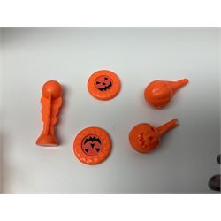 Group of early 90s Marvel/DC Comics toys; 1993 Kenner Batmobile with original Batman figure and plane; Marvel Comics Spider-Man 1994 Web of Steel series Hobgoblin Wing Bomber, incomplete Daily Bugle Playset and Scorpion; assorted figurines and later accessories 