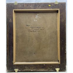 Frederick (Fred) William Elwell RA (British 1870-1958): 'Portrait of Major Arthur Joseph Atkinson (1864-1959), oil on canvas laid on to panel signed, inscribed verso 66cm x 55cm
Provenance: from The Bell Hotel, Driffield; purchased Dee Atkinson & Harrison 21st November 2006