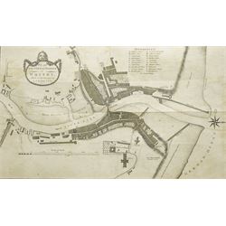 L Charlton (British 18th century): 'Plan of the Town and Harbour of Whitby', 18th century ...
